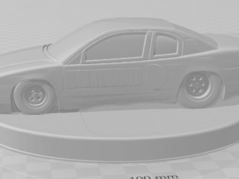 Bonecos 3d style manga anime car race drag nhra style caricato 3D Print Model