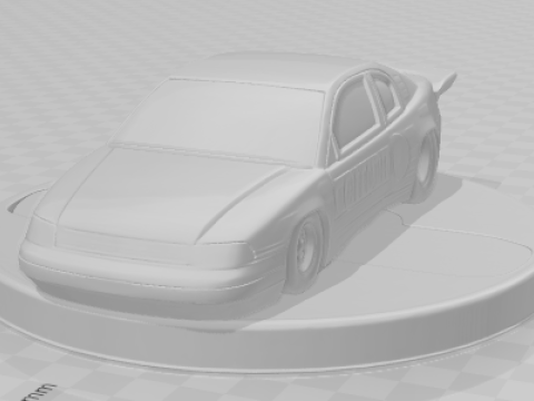 Bonecos 3d style manga anime car race drag nhra style caricato 3D Print Model