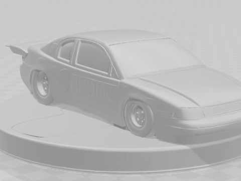 Bonecos 3d style manga anime car race drag nhra style caricato 3D Print Model