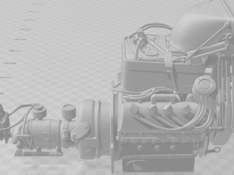 Bonecos 3d style manga anime car race drag nhra motor style caricato 3D Print Model