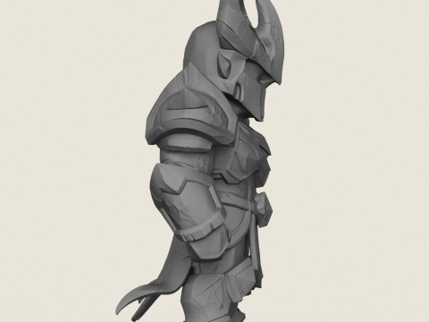Knight Warrior Character 3D Print Model