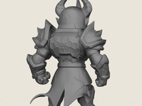 Knight Warrior Character 3D Print Model