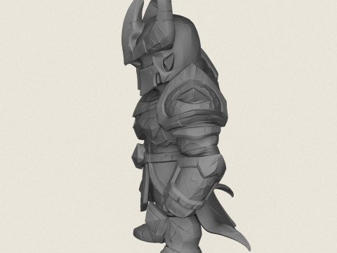 Knight Warrior Character 3D Print Model