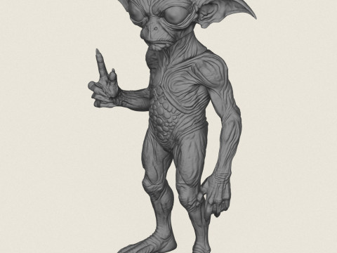 Monster Alien Print Ready 3D Print Model