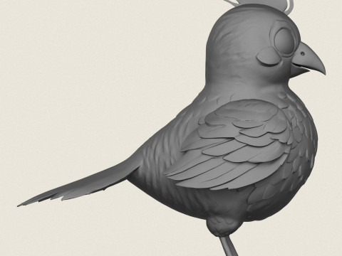 Bird Print Ready 3D Print Model