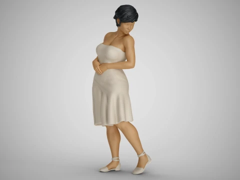 Water Splash Girl 2 3D Druckmodell