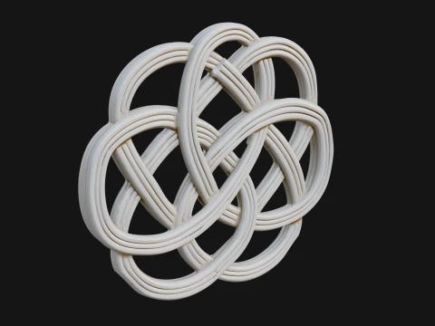 Celtic Endless Knot Ornament Design 4 - 3D Print Model 3D Print Model
