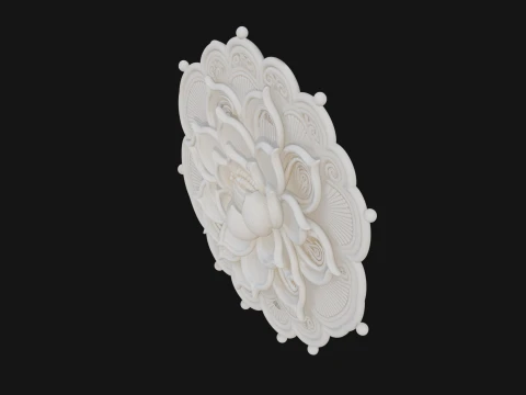 Lotus Mandala Wall Plaque Design 8 - 3D Print Model 3D Print Model