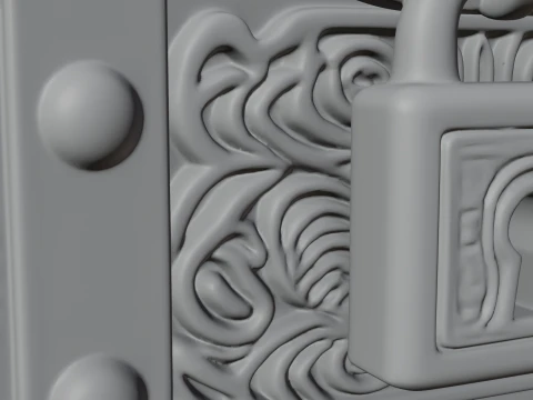 Treasure Chest Model Design 1 - 3D Print Model 3D Print Model