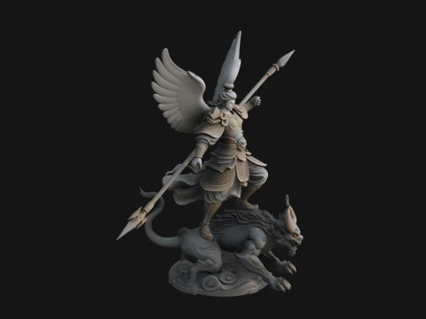Archangel Michael Warrior Statue Design 13 - 3D Print Model 3D Print Model