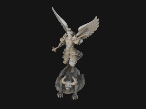 Archangel Michael Warrior Statue Design 13 - 3D Print Model 3D Print Model
