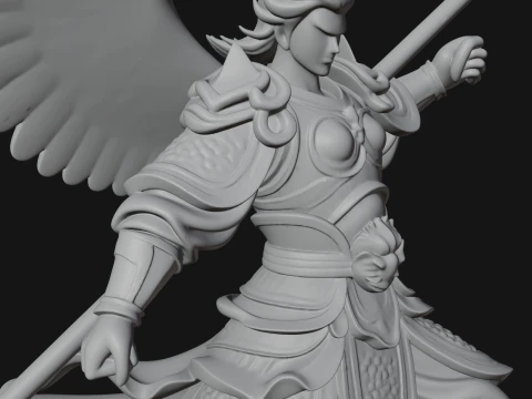 Archangel Michael Warrior Statue Design 13 - 3D Print Model 3D Print Model