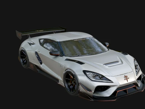 Racing Sports Car Model Design 3 - 3D Print Model Model do druku 3D