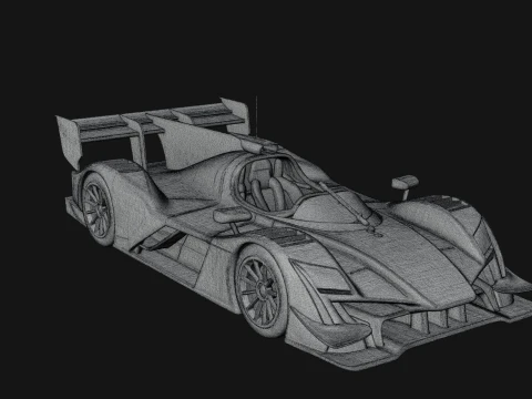 Endurance Prototype Race Car Model Design 1 - 3D Print Model 3D Print Model
