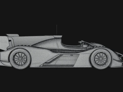 Endurance Prototype Race Car Model Design 1 - 3D Print Model 3D Print Model