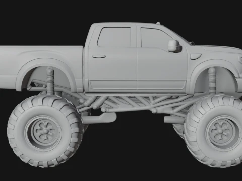 Monster Truck Model Design 6 - 3D Print Model 3D Print Model