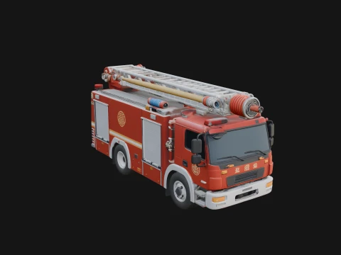 Fire Engine Model Design 1 - 3D Print Model 3D Принт Модель