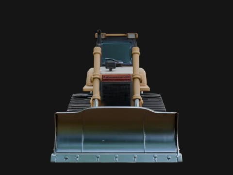 Crawler Bulldozer Model Design 1 - 3D Print Model 3D Print Model
