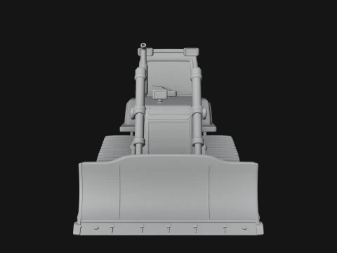 Crawler Bulldozer Model Design 1 - 3D Print Model 3D Print Model