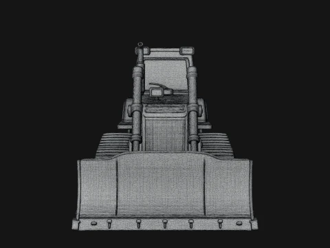 Crawler Bulldozer Model Design 1 - 3D Print Model 3D Print Model