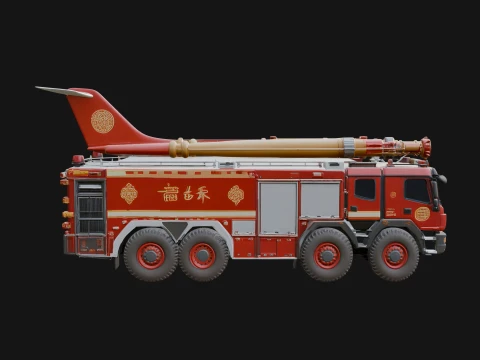 Fire Engine Model Design 4 - 3D Print Model 3D Принт Модель