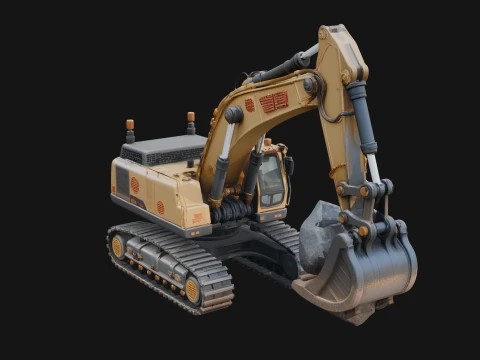 Excavator Model Design 1 - 3D Print Model 3D Print Model