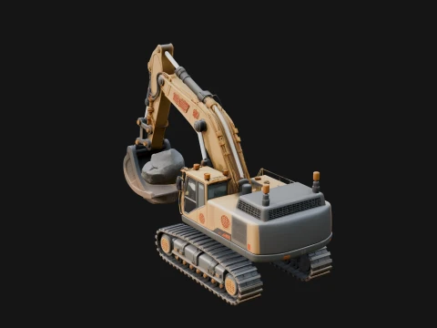 Excavator Model Design 1 - 3D Print Model 3D Print Model