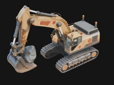 Excavator Model Design 1 - 3D Print Model 3D Print Model