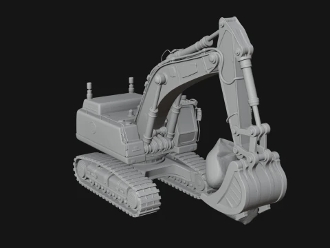 Excavator Model Design 1 - 3D Print Model 3D Print Model