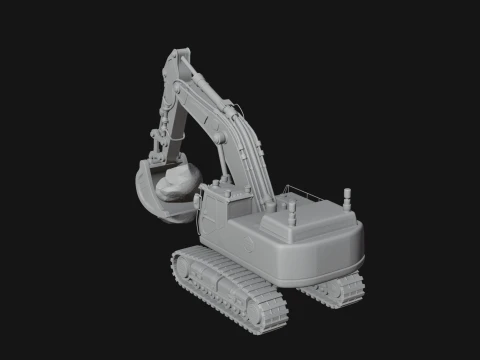 Excavator Model Design 1 - 3D Print Model 3D Print Model