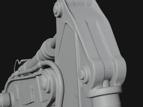 Excavator Model Design 1 - 3D Print Model 3D Print Model