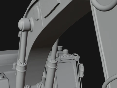 Excavator Model Design 1 - 3D Print Model 3D Print Model