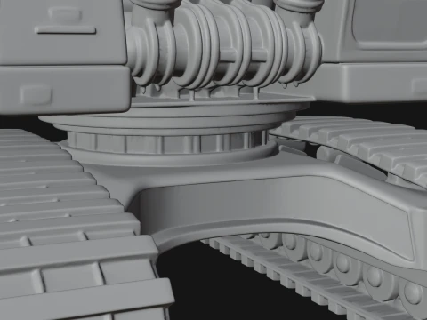 Excavator Model Design 1 - 3D Print Model 3D Print Model