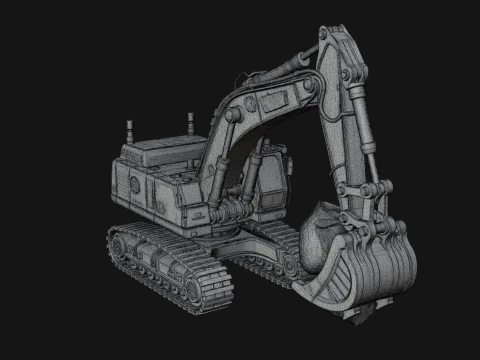 Excavator Model Design 1 - 3D Print Model 3D Print Model
