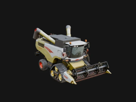 Combine Harvester Model Design 6 - 3D Print Model 3D Принт Модель