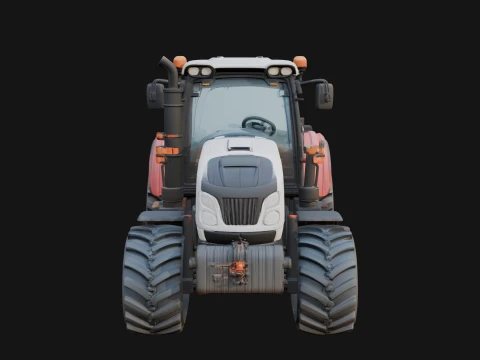 Farm Tractor Model Design 3 - 3D Print Model 3D Print Model