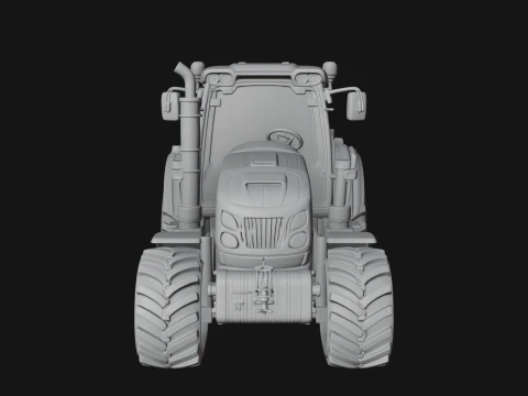 Farm Tractor Model Design 3 - 3D Print Model 3D Print Model