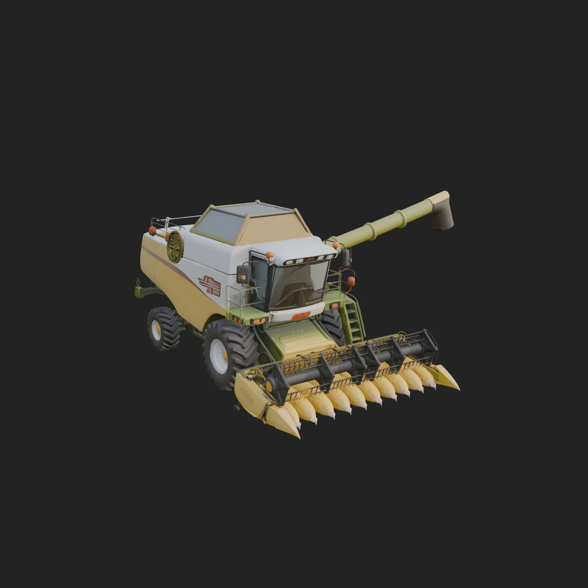 Combine Harvester Model Design 7 - 3D Print Model 3D Print Model .c4d .max .obj .3ds .fbx .stl .blend 