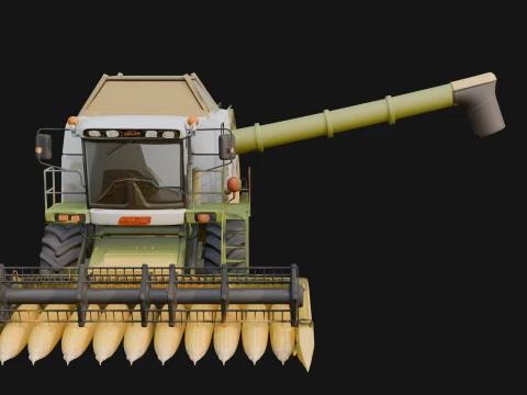 Combine Harvester Model Design 7 - 3D Print Model 3D Print Model