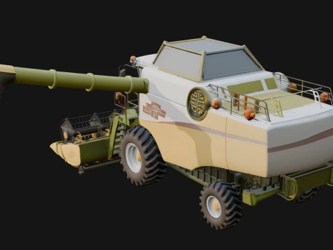 Combine Harvester Model Design 7 - 3D Print Model 3D Print Model