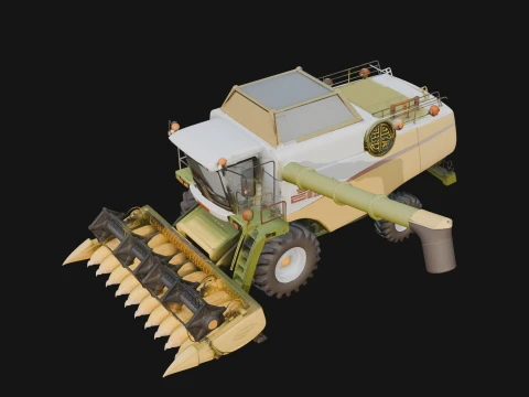 Combine Harvester Model Design 7 - 3D Print Model 3D Print Model