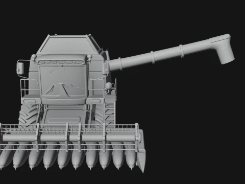 Combine Harvester Model Design 7 - 3D Print Model 3D Print Model