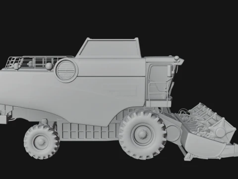 Combine Harvester Model Design 7 - 3D Print Model 3D Print Model