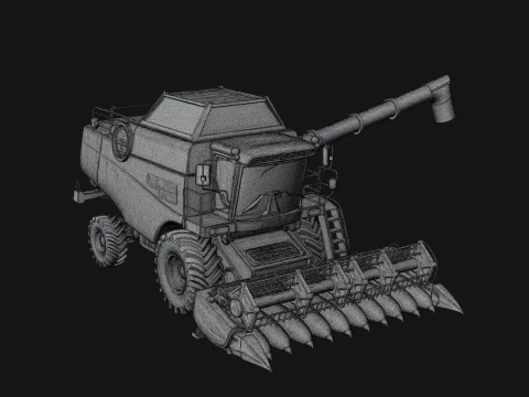 Combine Harvester Model Design 7 - 3D Print Model 3D Print Model
