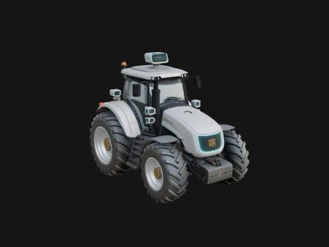 Farm Tractor Model Design 4 - 3D Print Model 3D Print Model