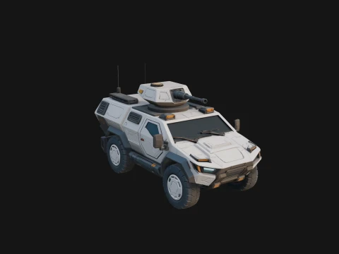 Armored Security Truck Model Design 7 - 3D Print Model 3D Принт Модель
