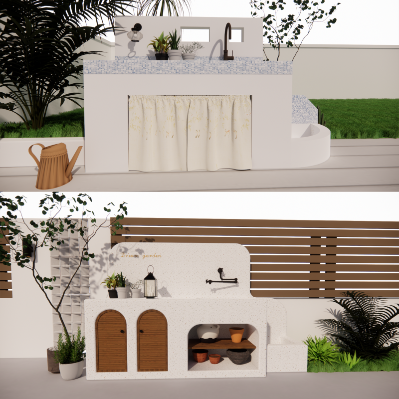 Bathroom Cabinet With Sink -B3 3D Model .c4d .max .obj .3ds .fbx .stl .blend 
