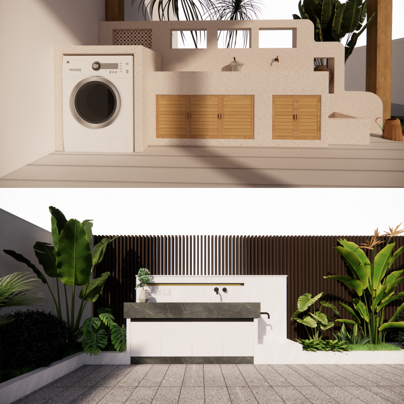 Bathroom Cabinet With Sink -B4 3D Model .c4d .max .obj .3ds .fbx .stl .blend 