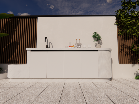 Bathroom Cabinet With Sink -B6 3D Model