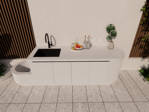 Bathroom Cabinet With Sink -B6 3D Model